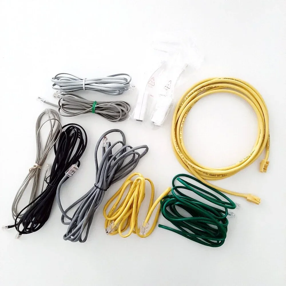 Bundle 19 Cables and Cords (HDMI, USB, VGA, Printer, Telecom, Power)